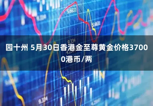 园十州 5月30日香港金至尊黄金价格37000港币/两
